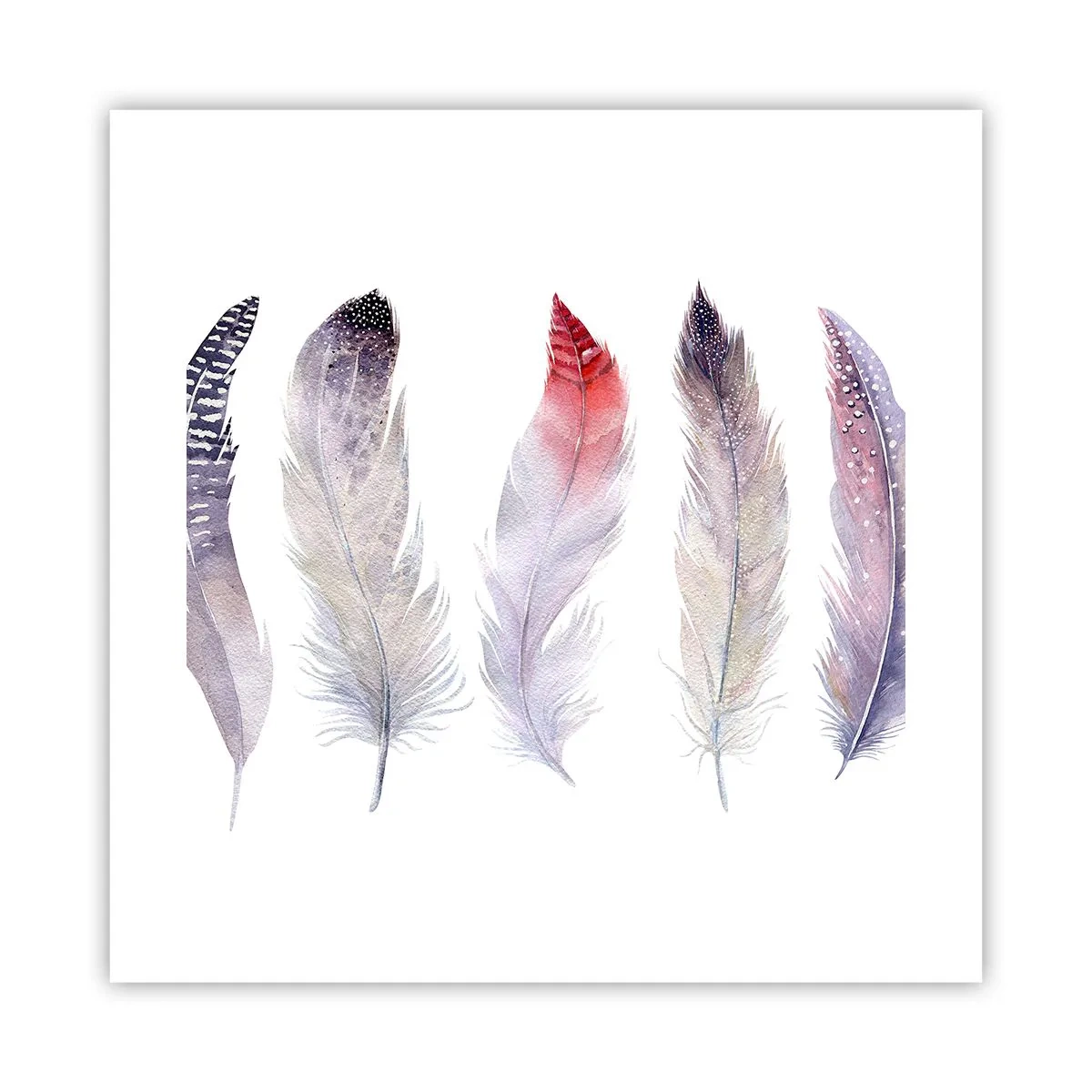 Poster - Delicate come una nebbia multicolore - 40x40 cm