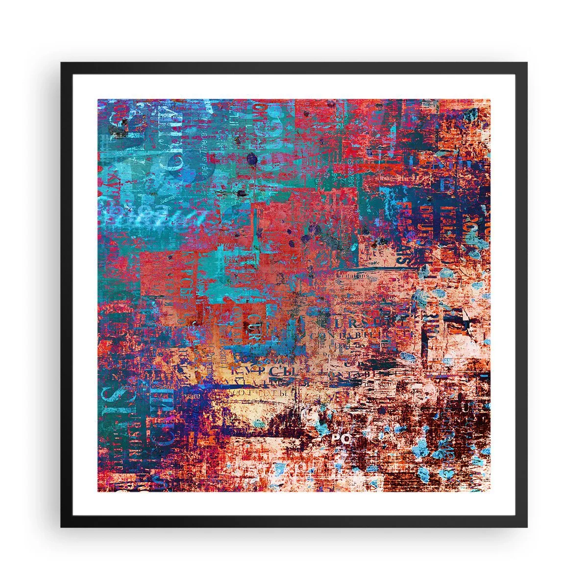 Poster in cornice nera - Memoria e dimenticanza - 60x60 cm