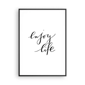 Poster in cornice nera - Niente da aggiungere... - 70x100 cm
