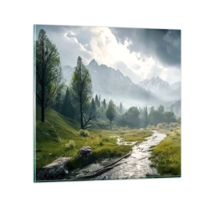 Quadro su vetro - Andata e ritorno - 30x30 cm