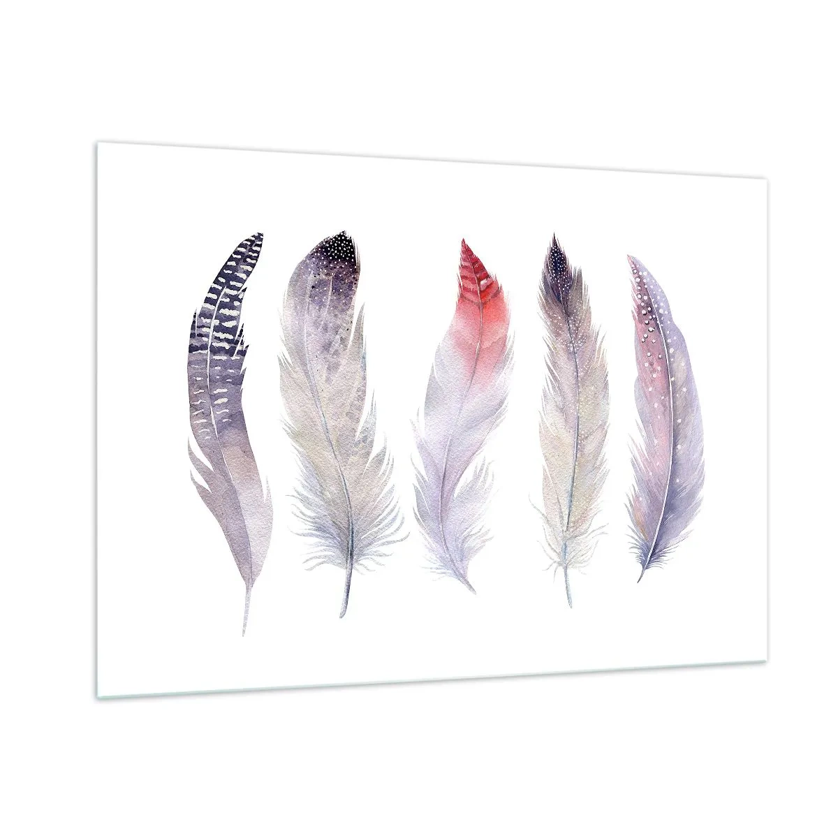 Quadro su vetro - Delicato come la nebbia multicolore - 100x70cm - Delicate come una nebbia multicolore - Decorazione murale moderna per soggiorno e camera da letto ARTTOR