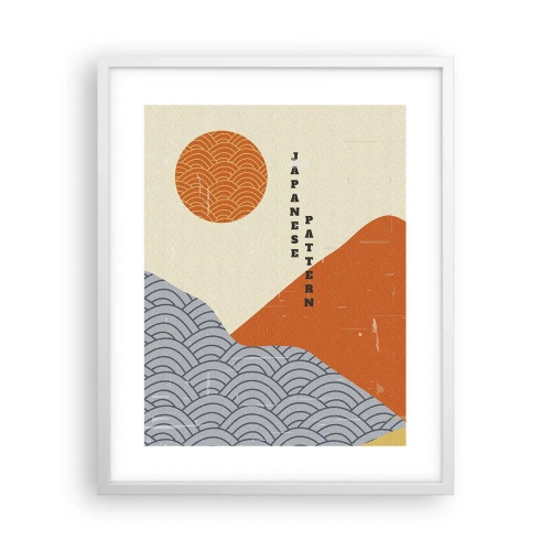 Poster in cornice bianca - Spirito giapponese - 40x50 cm