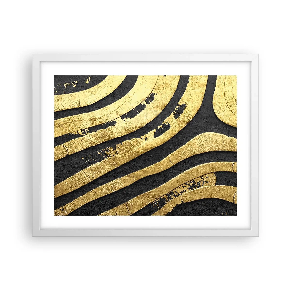 Poster in cornice bianca - Tutto scorre - 50x40 cm