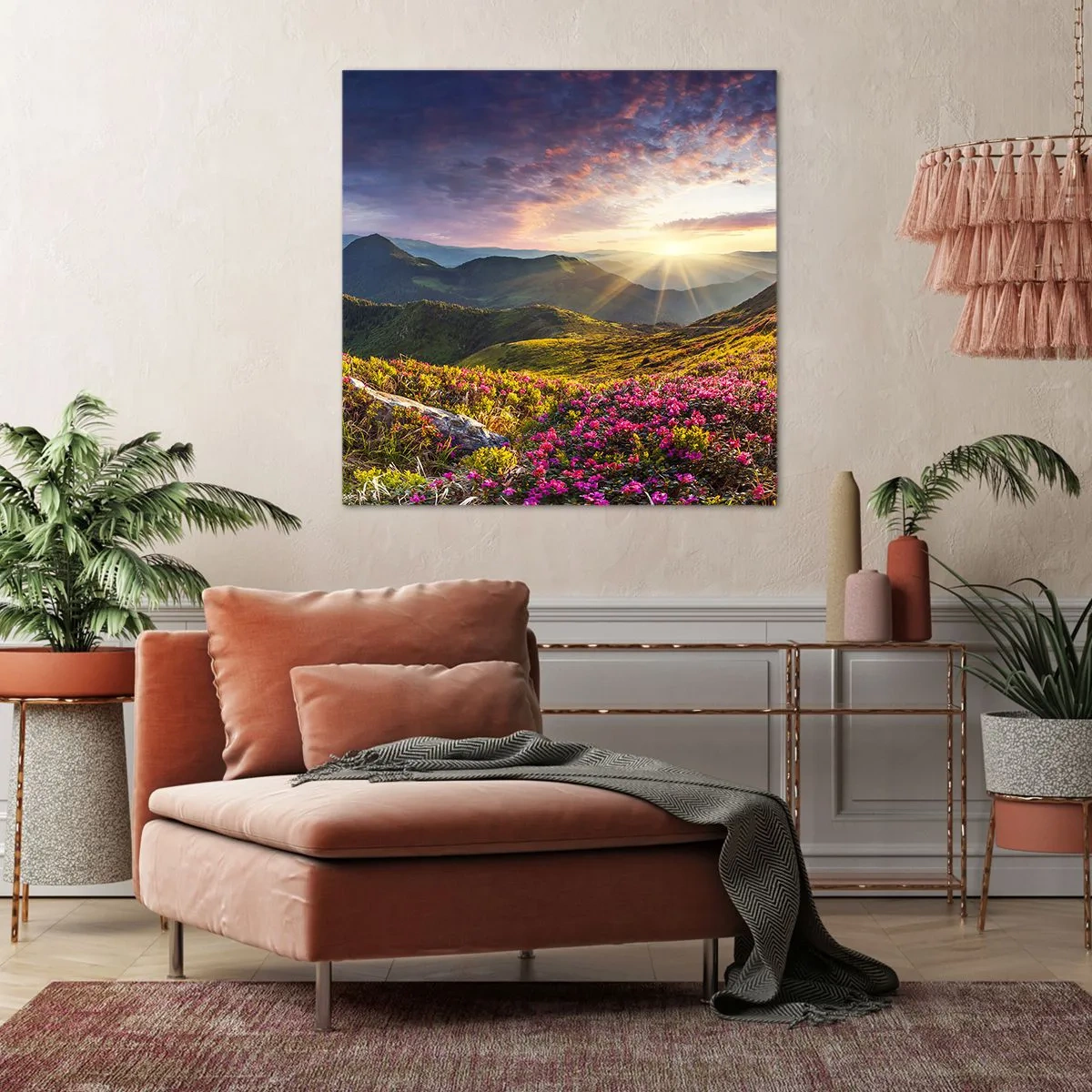 Quadro su tela - Stampe su Tela - La freschezza di un mattino sui monti - 40x40 cm