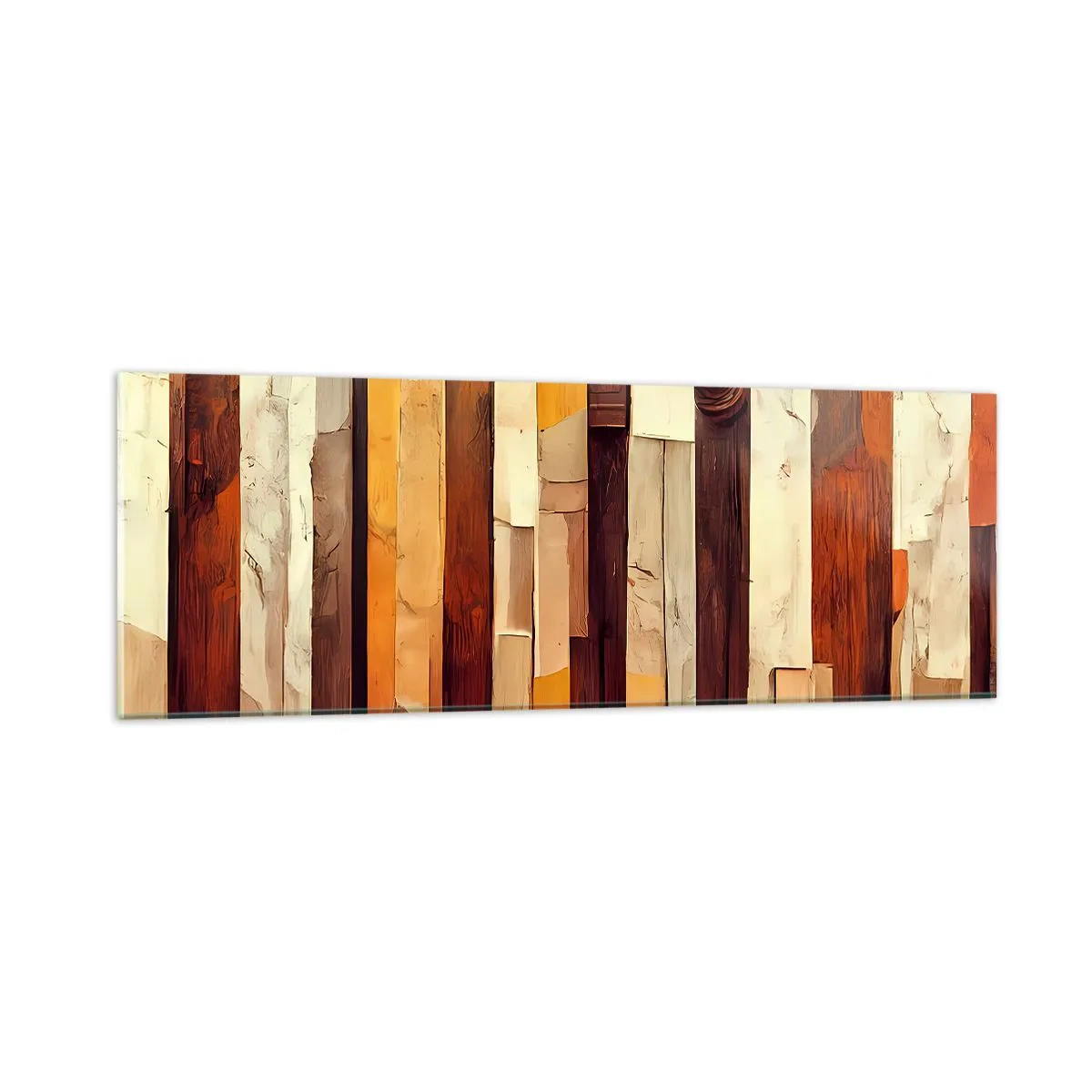 Quadro su vetro - L'inno dei legni boschivi - 90x30 cm