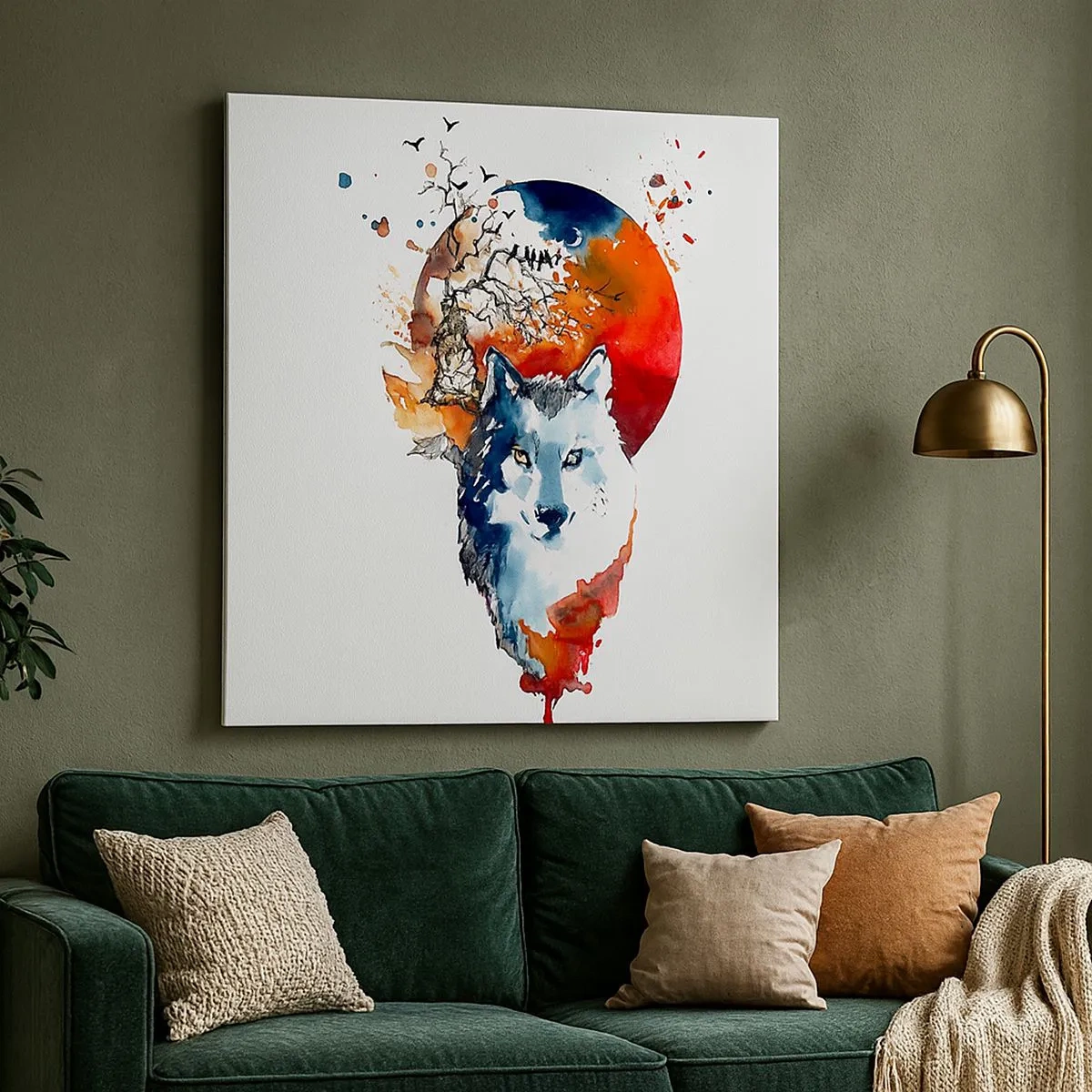 Quadro su tela - Stampe su Tela - Naso a naso con la notte - 30x30 cm