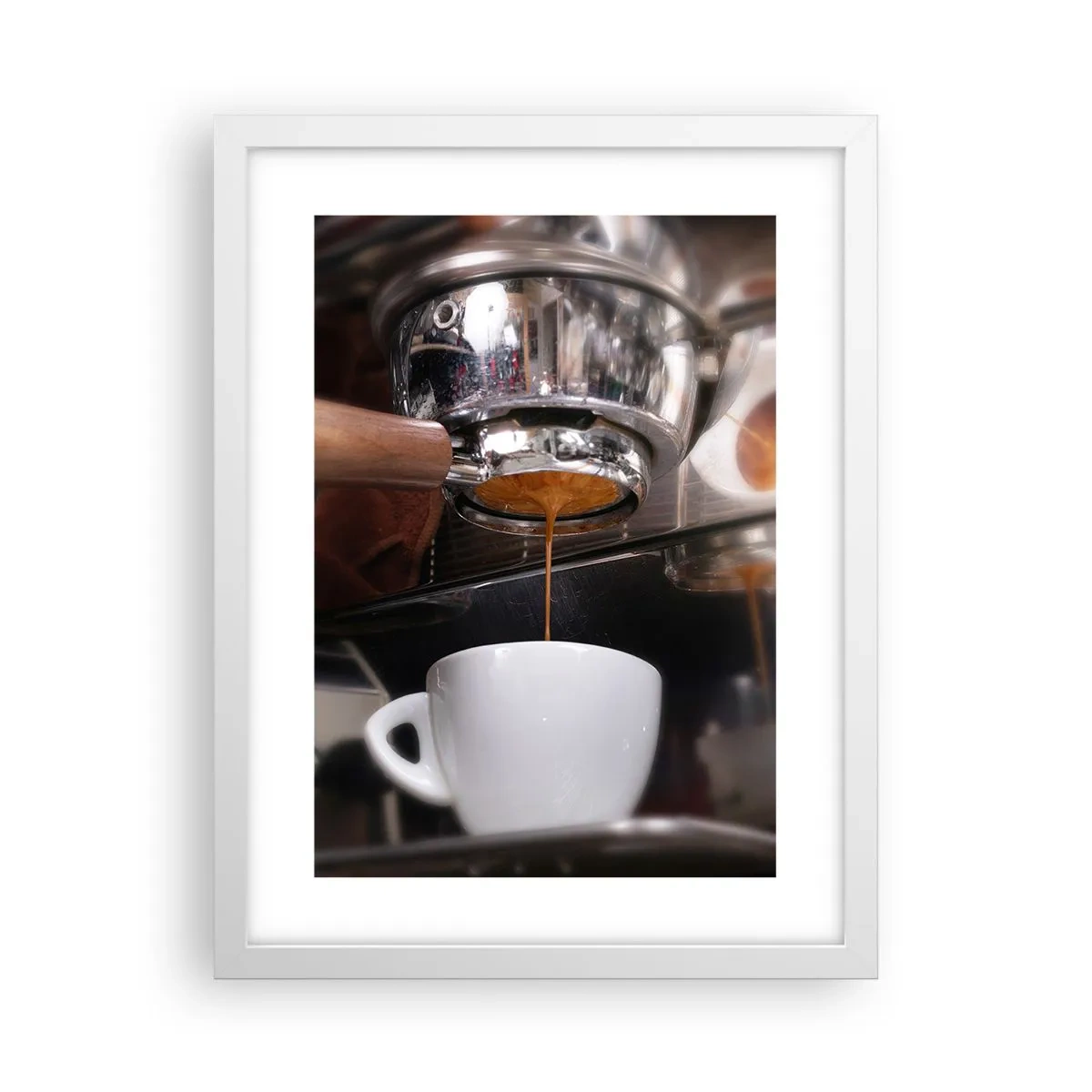 Poster in cornice bianca - Il miglior momento della giornata - 30x40 cm