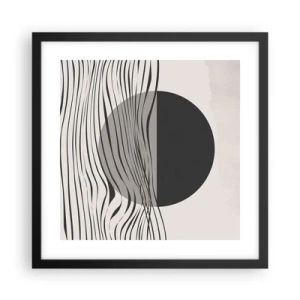 Poster in cornice nera - Composizione a metà - 40x40 cm