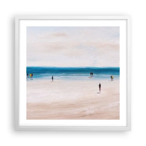 Poster in cornice bianca - Un bisogno naturale - 50x50 cm