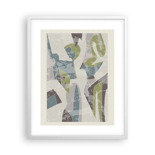Poster in cornice bianca - Composizione oltre il vetro - 40x50 cm
