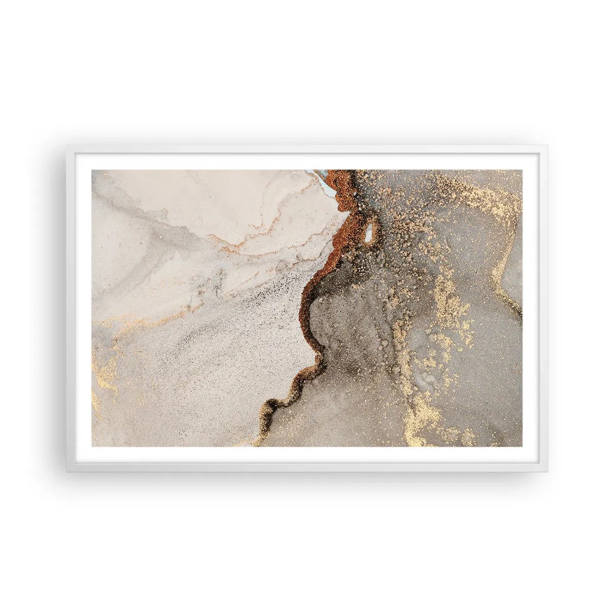 Poster in cornice bianca - Ai confini del colore - 91x61 cm