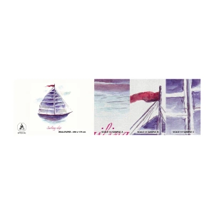 Campione di Fotomurale Premium Canvas - Gonfie vele e mare calmo - Barca a vela, Mare, Mare - 100x30 cm