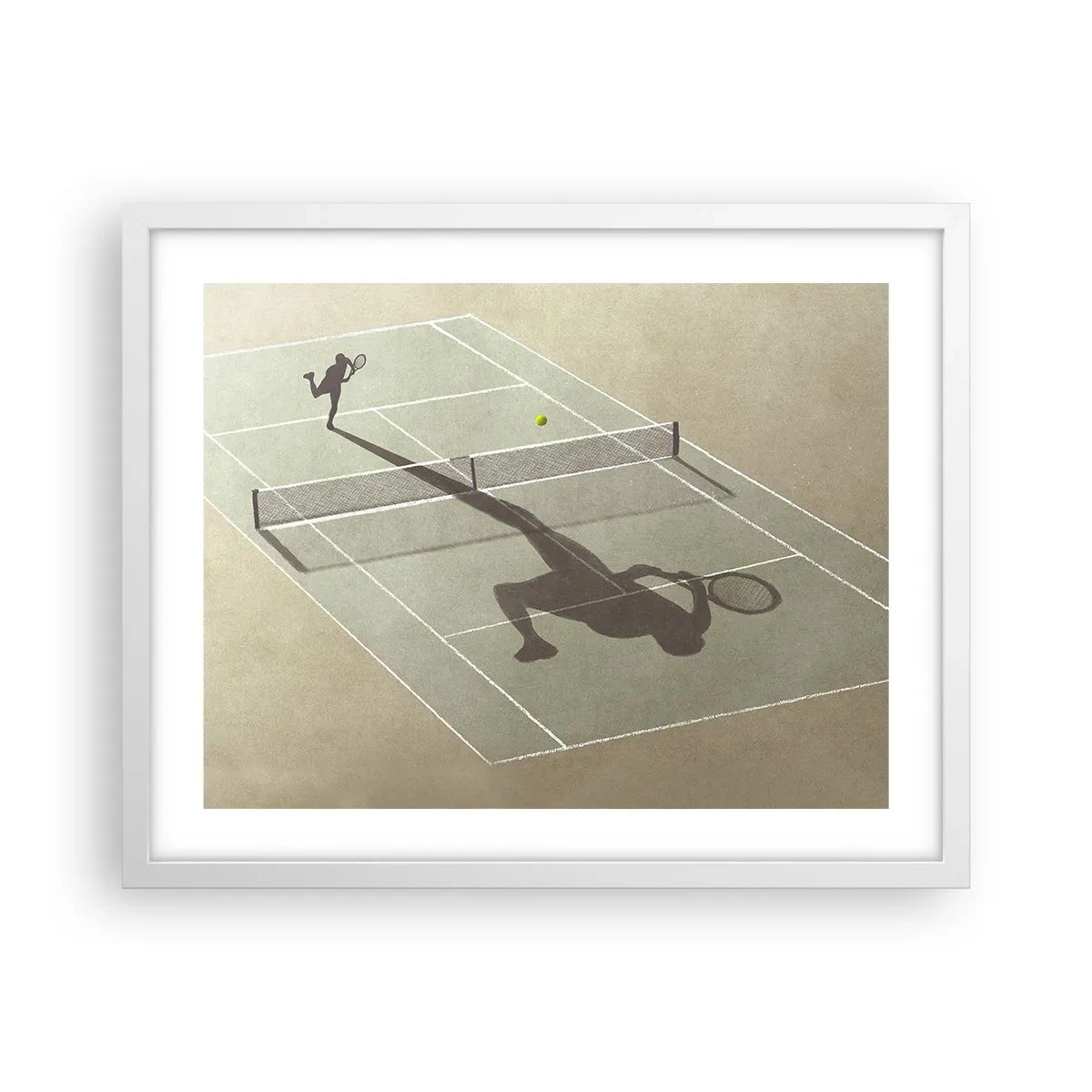 Poster in cornice bianca - Sconfiggere se stesso - 50x40 cm