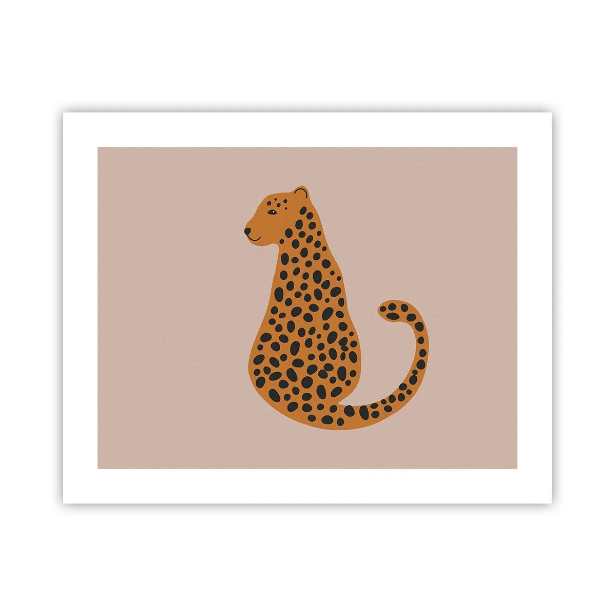 Poster - Il leopardo è un motivo di moda - 50x40 cm