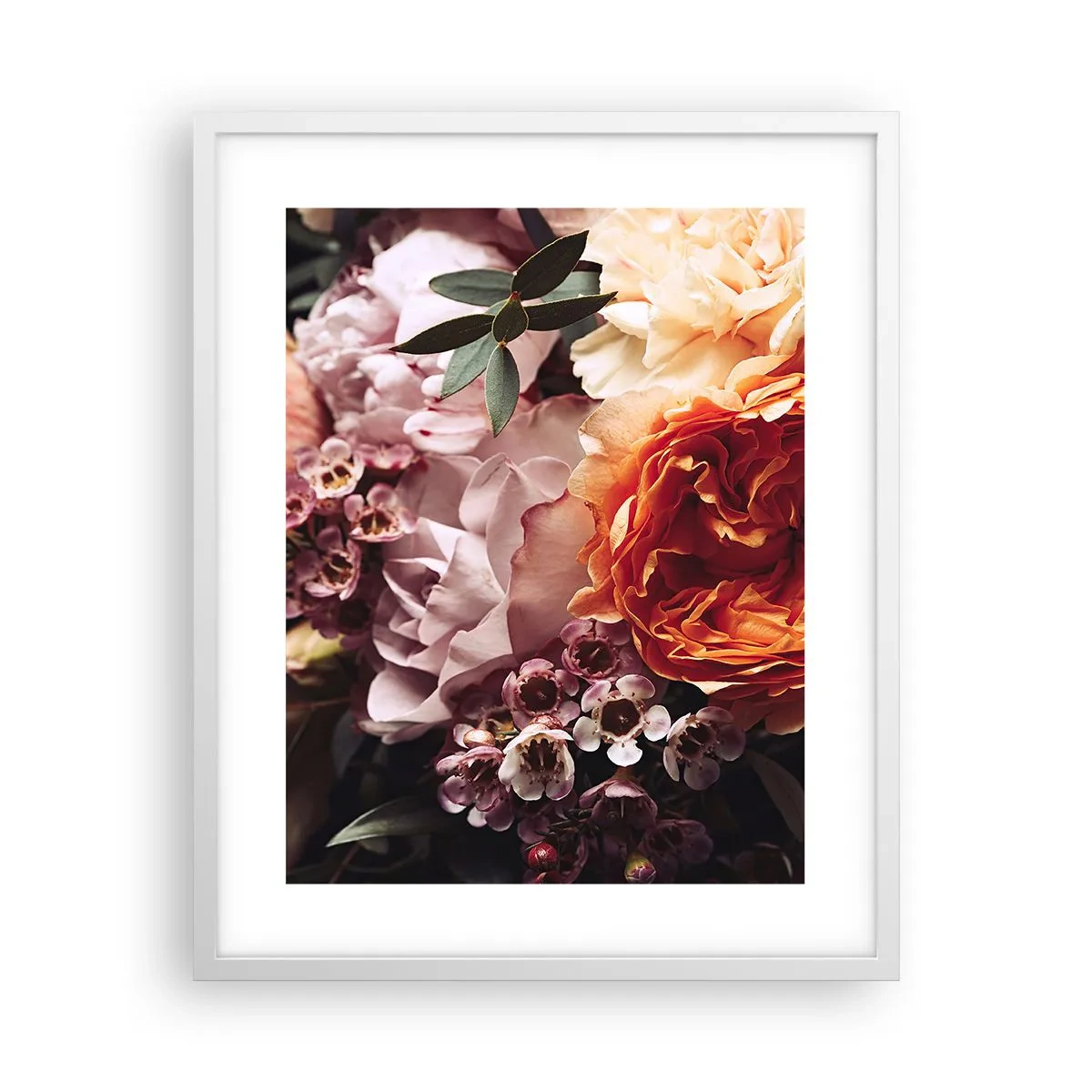 Poster in cornice bianca - Avvolti dalla bellezza - 40x50 cm