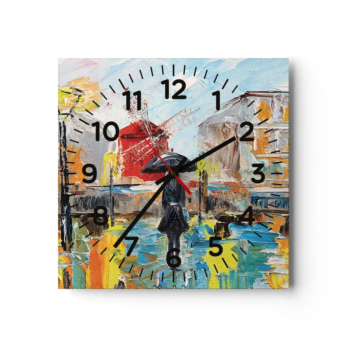 Orologio da parete - Orologio in Vetro - Leggende di Parigi - 40x40 cm