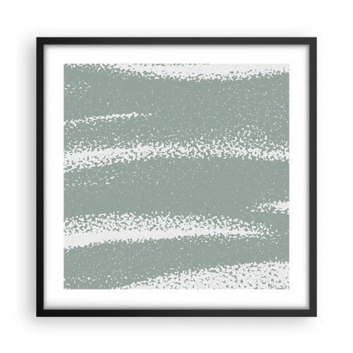 Poster in cornice nera - Astrazione in clima invernale - 50x50 cm