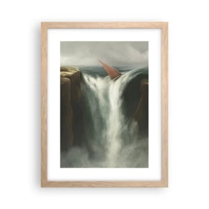 Poster in cornice rovere chiaro - Un avvertimento per la vita - 30x40 cm