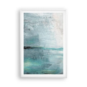 Poster in cornice bianca - Orizzonte nel blu - 61x91 cm