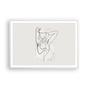 Poster in cornice bianca - L'arte della seduzione - 100x70 cm