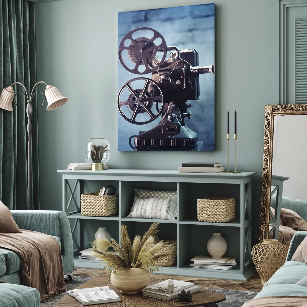 Quadro su tela - Stampe su Tela - Nel vecchio cinema - 65x120 cm