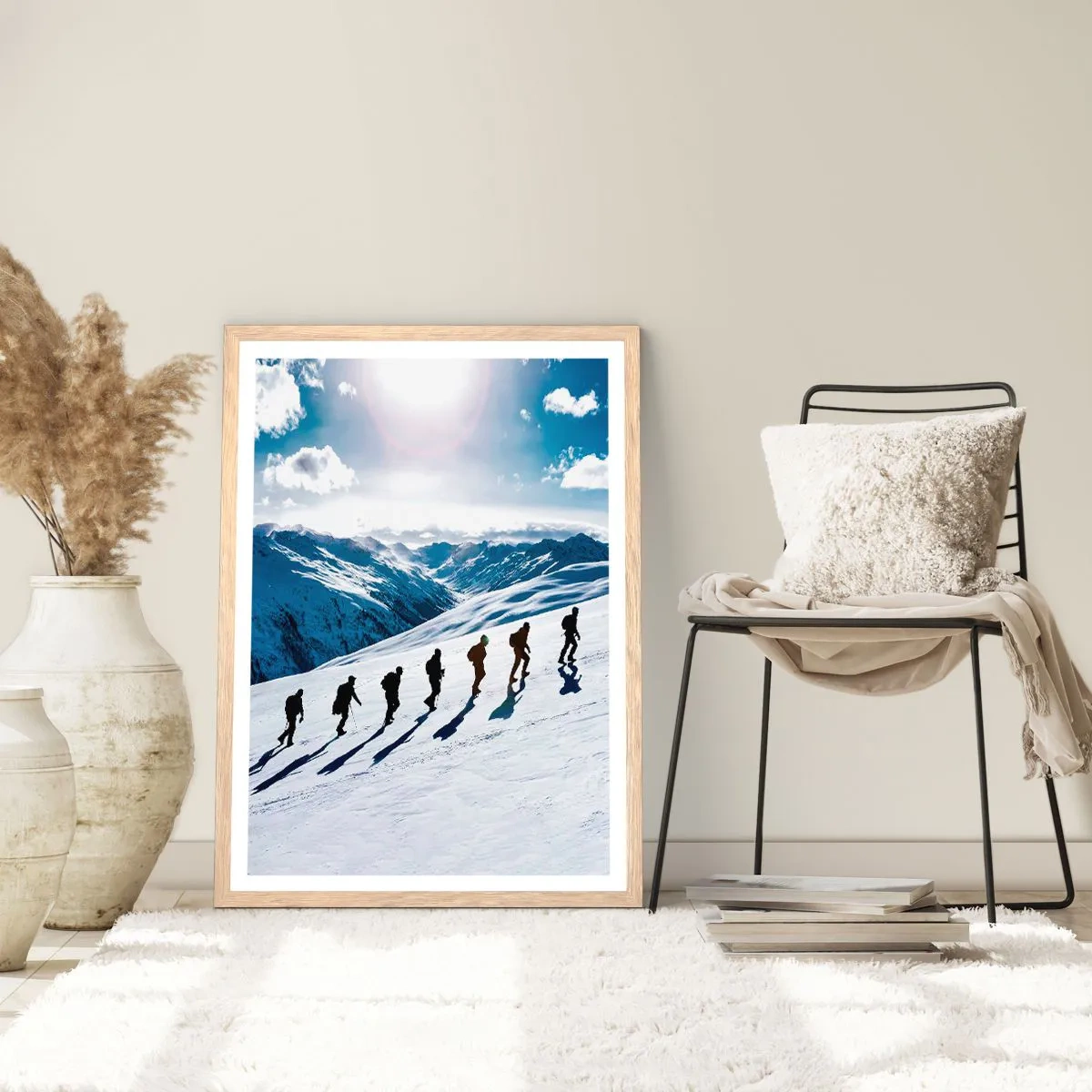 Poster in cornice rovere chiaro - La squadra dei conquistatori - 61x91 cm