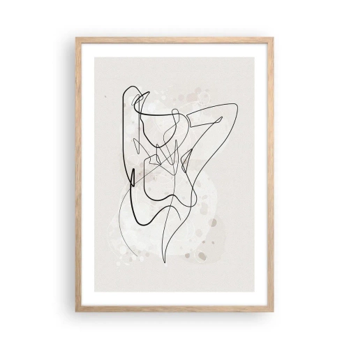 Poster in cornice rovere chiaro - L'arte della seduzione - 50x70 cm
