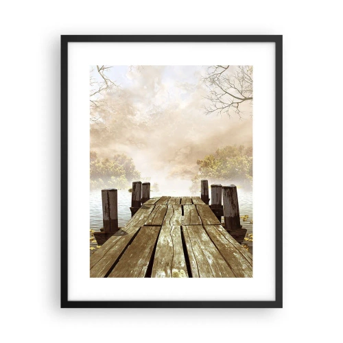 Poster in cornice nera - La mite melanconia autunnale - 40x50 cm