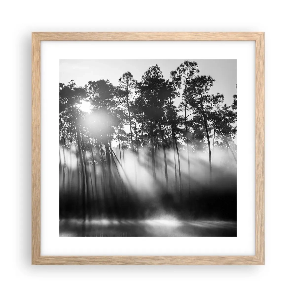 Poster in cornice rovere chiaro - Sole irrefrenabile - 40x40 cm