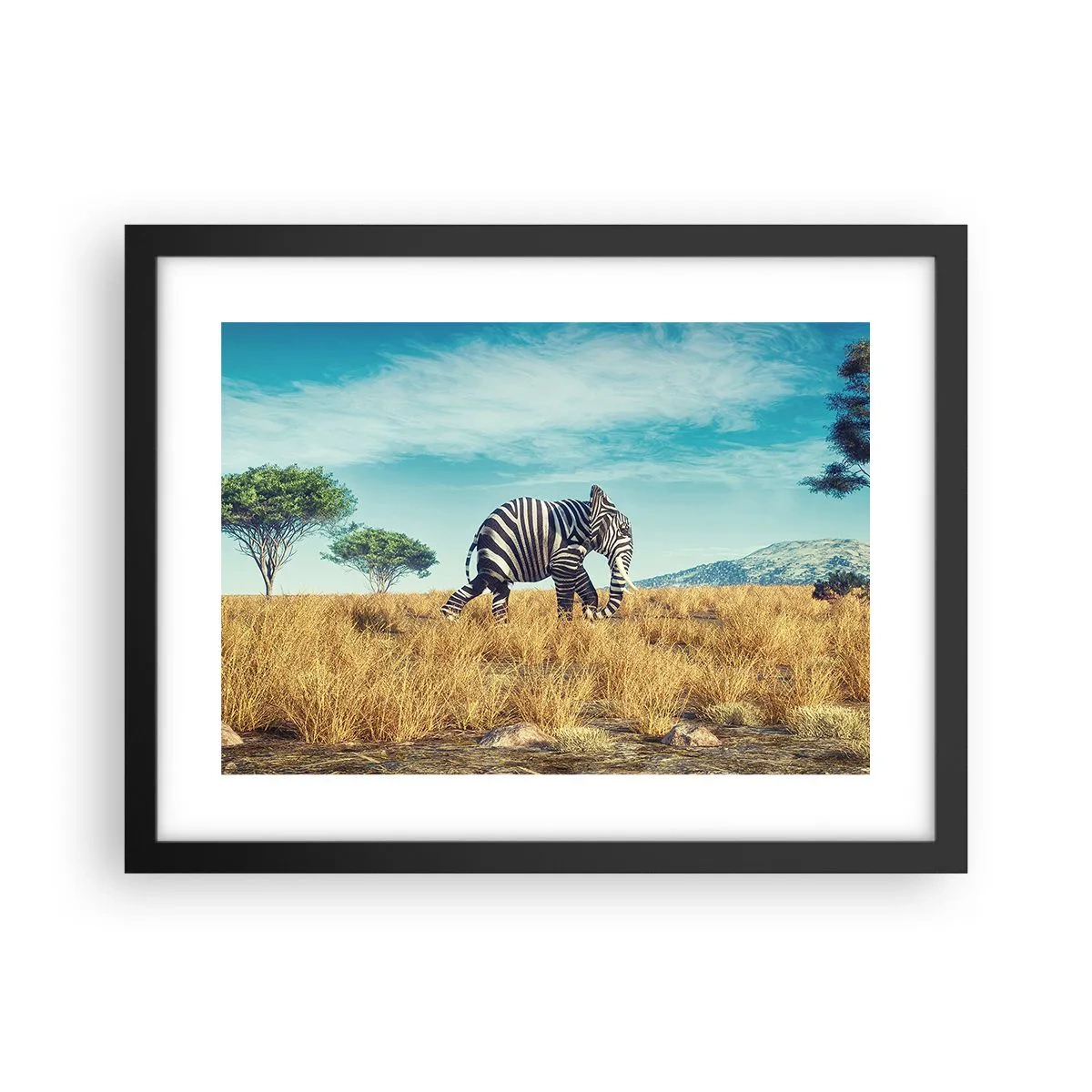 Poster in cornice nera - Il grigio non è più di moda - 40x30 cm