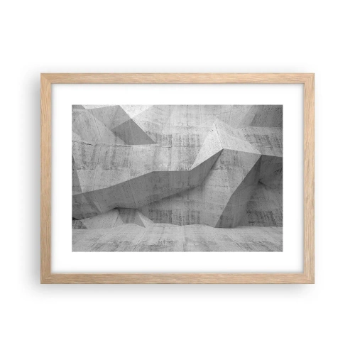 Poster in cornice rovere chiaro - Una vera sfida - 40x30 cm