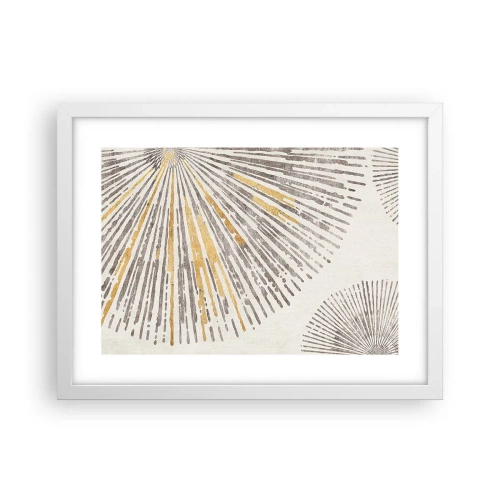Poster in cornice bianca - La bellezza dei raggi - 40x30 cm