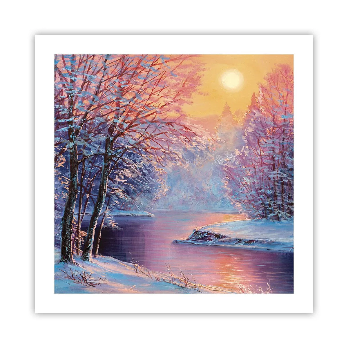 Poster - I colori dell'inverno - 50x50 cm
