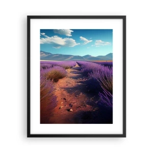 Poster in cornice nera - Campi profumati - 40x50 cm