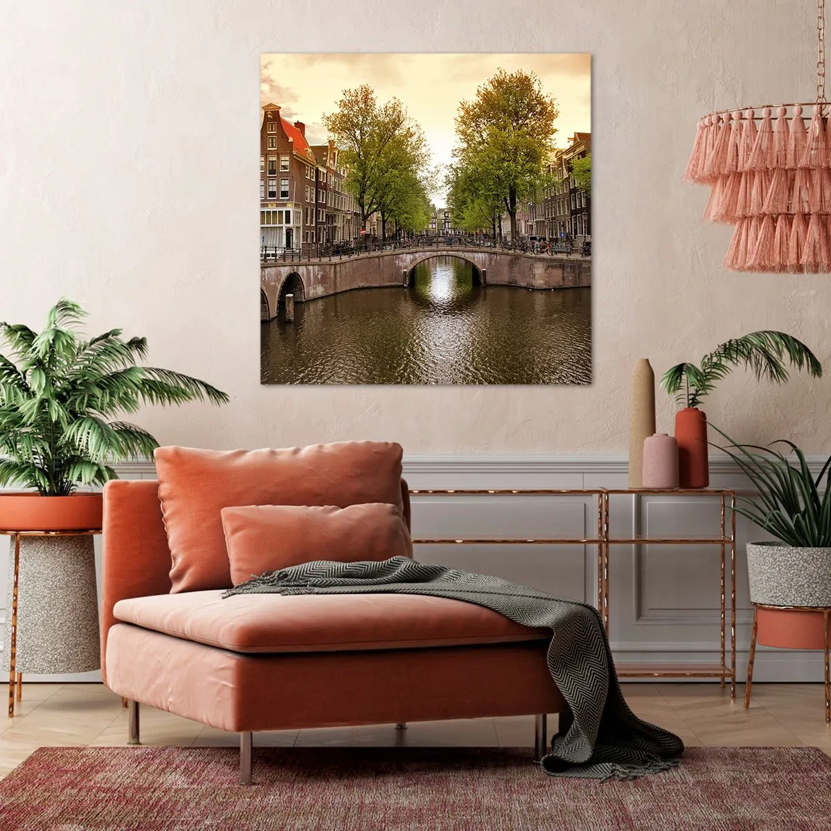 Quadro su tela - Stampe su Tela - In barca o in bicicletta? - 70x70 cm