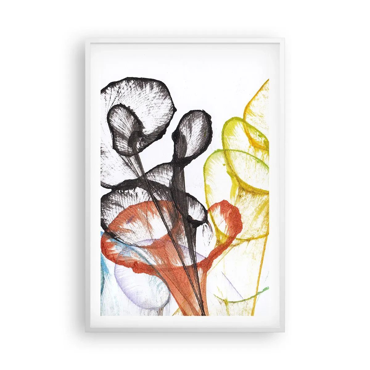 Poster in cornice bianca - Fiori con l'anima - 61x91 cm