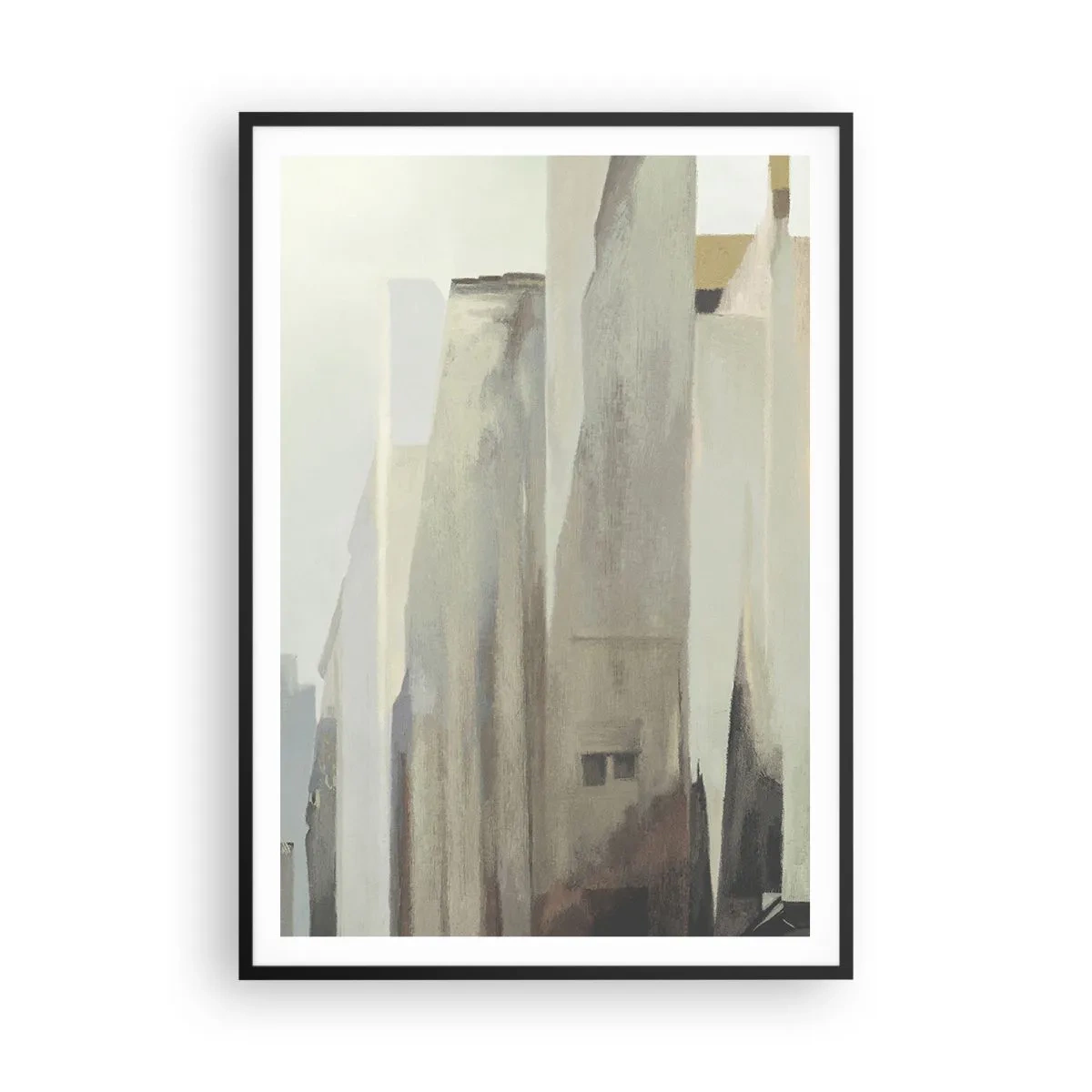 Poster in cornice nera - Sogno sulla città - 70x100 cm