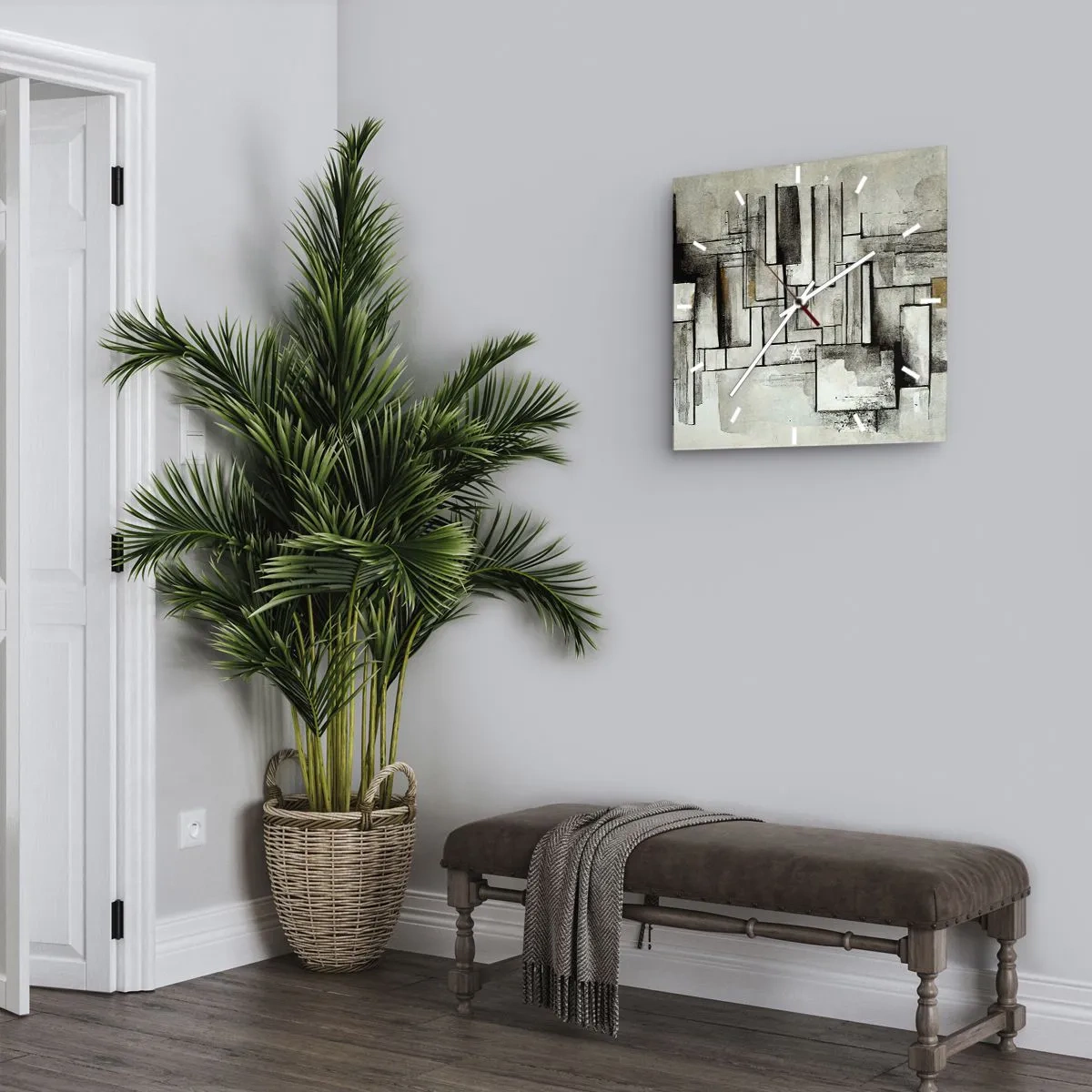 Orologio da parete - Orologio in Vetro - La forza della semplicità - 30x30 cm