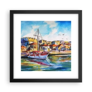 Poster in cornice nera - Un colorato pomeriggio - 30x30 cm