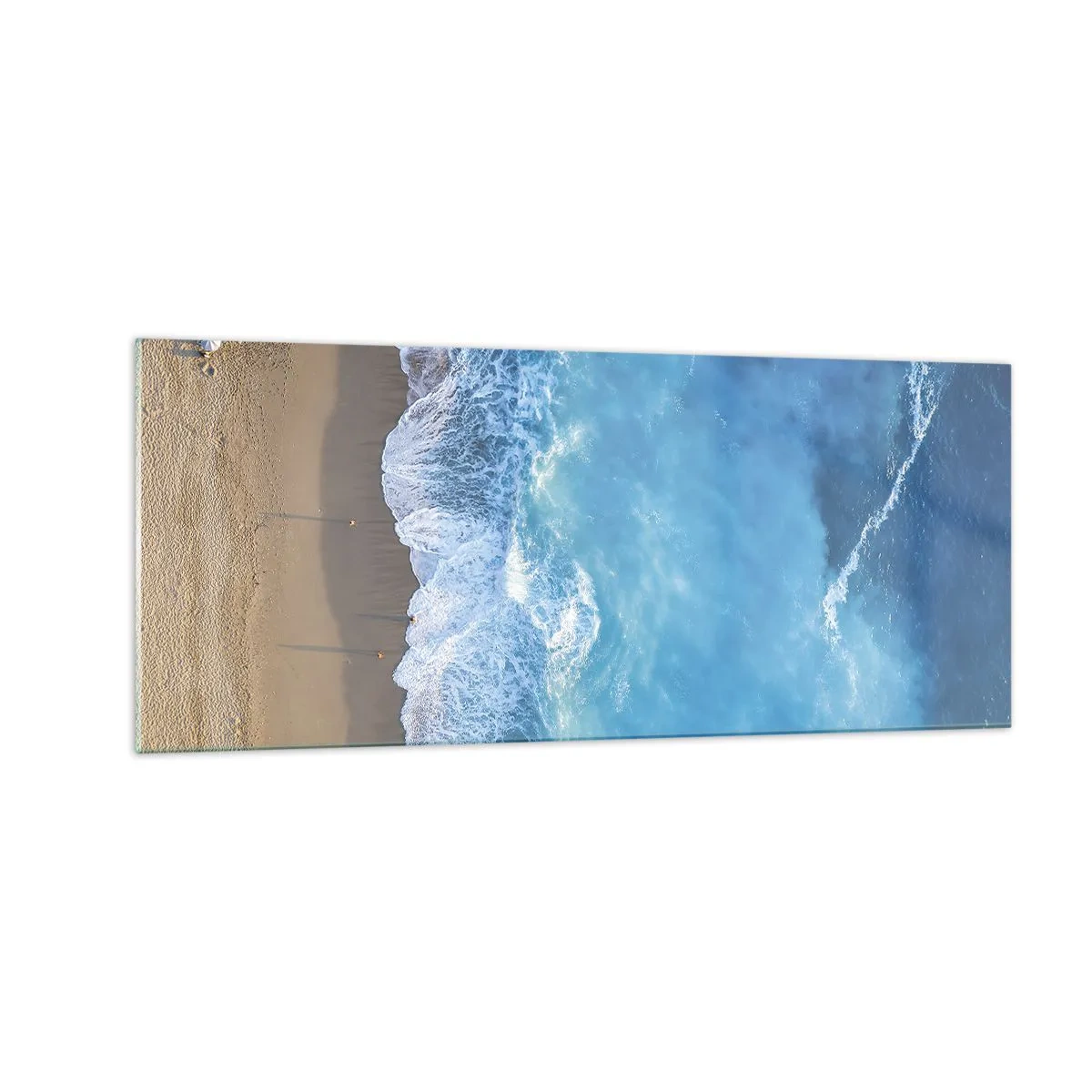 Quadro su vetro - La forza del blu - 100x40 cm