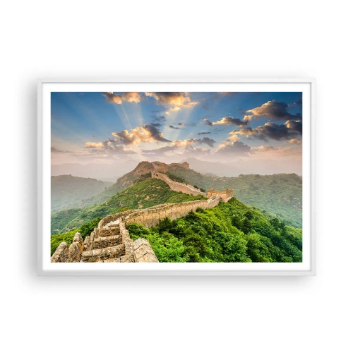 Poster in cornice bianca - La grandezza che non passa mai - 100x70 cm