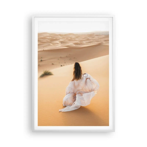 Poster in cornice bianca - Fuga verso la libertà - 70x100 cm