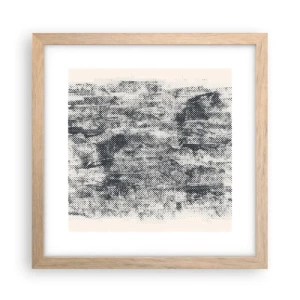 Poster in cornice rovere chiaro - Composizione nebbiosa - 30x30 cm