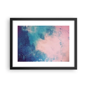 Poster in cornice nera - Abbracci nel blu - 40x30 cm