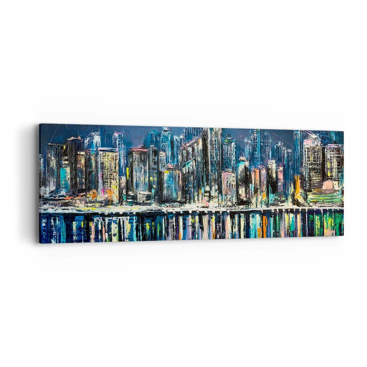 Quadro su tela - Stampe su Tela - Cascata di luci - 90x30 cm