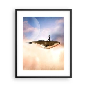 Poster in cornice nera - Viaggio surreale - 40x50 cm