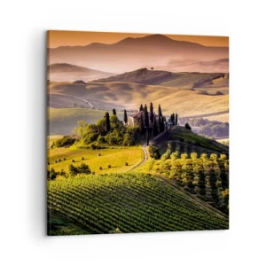 Quadro su tela - Stampe su Tela - Arcadia: paesaggio toscano - 60x60 cm