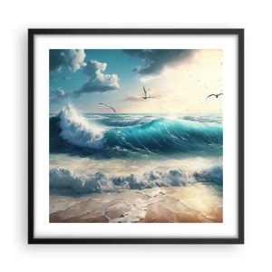 Poster in cornice nera - Mormora solo per te - 50x50 cm