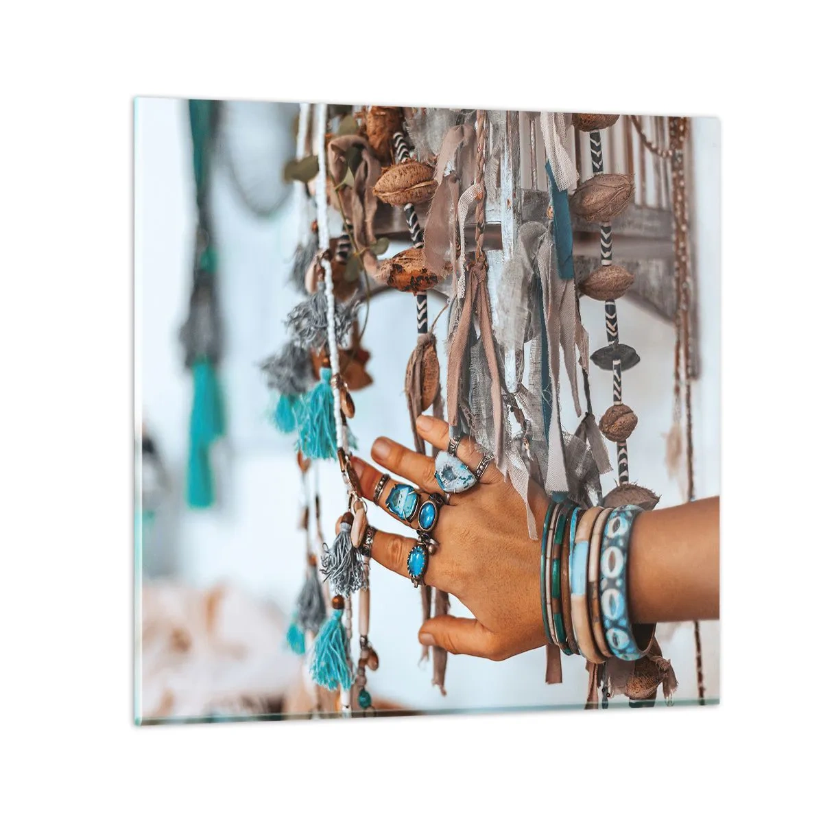 Quadro su vetro - Tesori locali - 50x50 cm