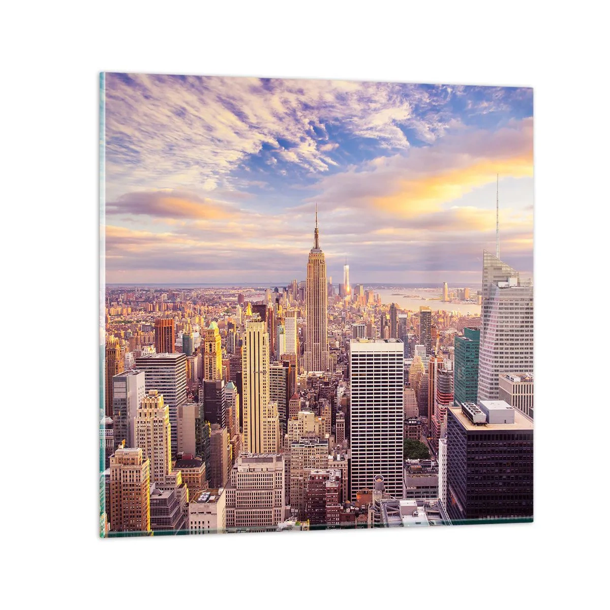 Quadro su vetro - Toccando le nuvole - 50x50 cm